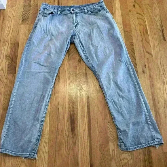 Urban Pipeline Mens Relaxed Fit Straight Leg Denim Jeans Distressed 40x32 - Picture 1 of 7